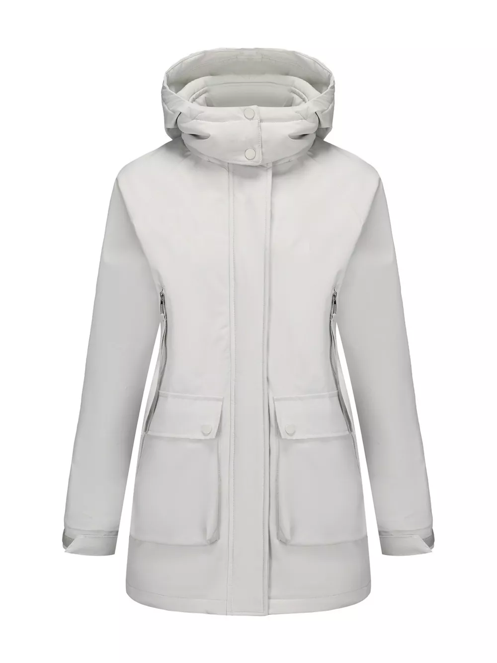 Full Size Zip Up Hooded Parka Outerwear Plus Size, image 26