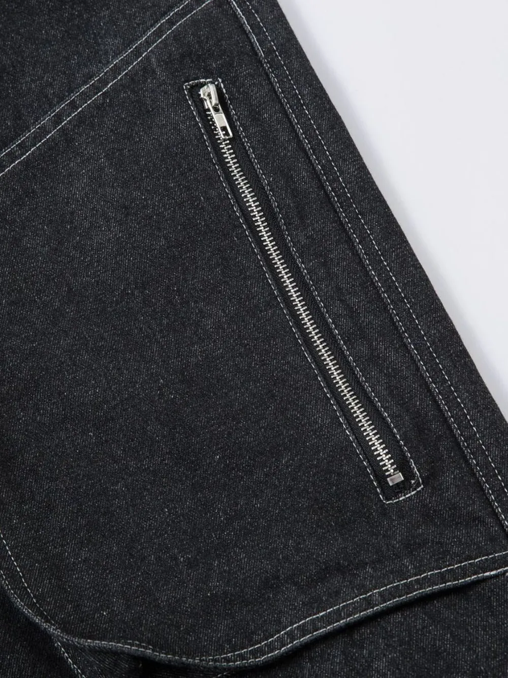 Men's Wide Leg Jeans with Contrast Panels, image 10
