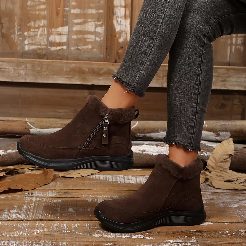 Round Toe Side Zip Boots, image 10