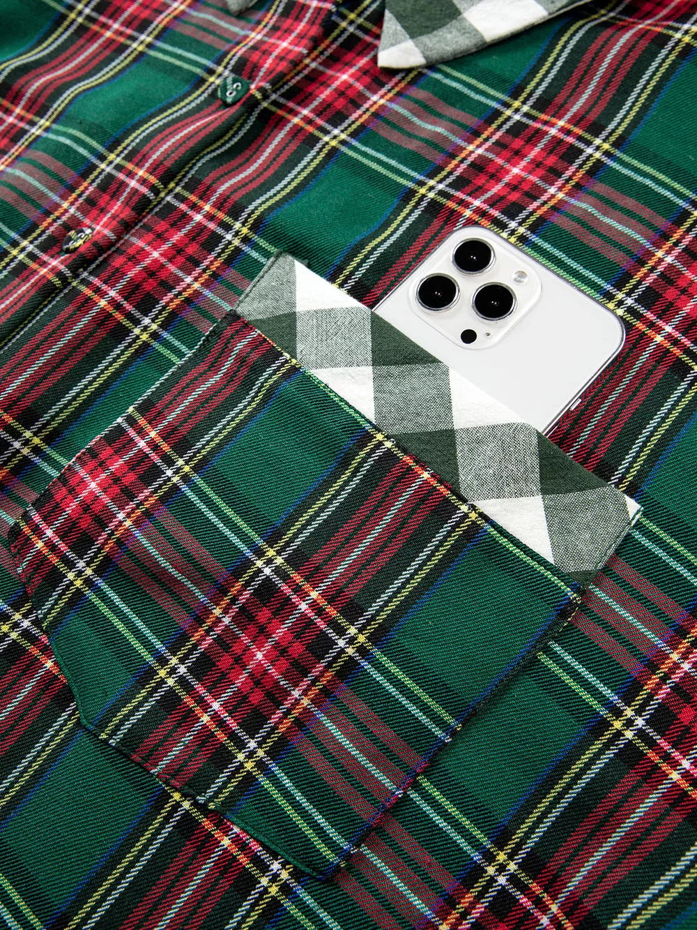 Plus Size Plaid Long Sleeve Shift Shirt, image 7
