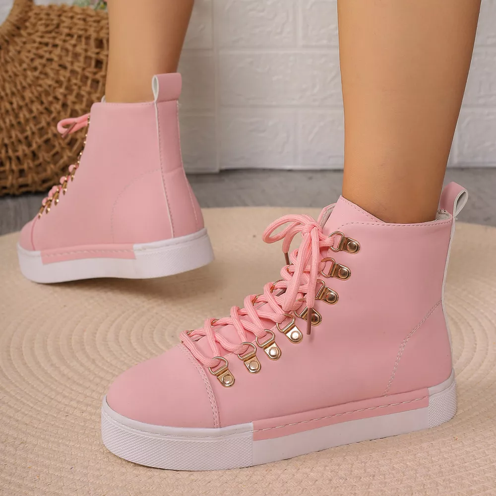 Lace-Up Platform Sneakers, image 2