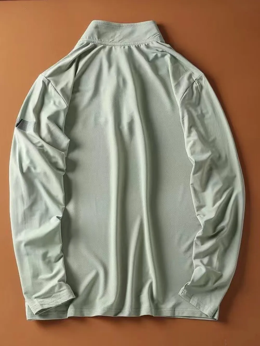 Men's Plus Size Quarter-Zip Long Sleeve Sweatshirt, image 3