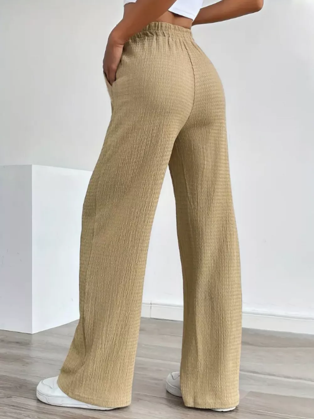 Texture Wide Leg Pants, image 2