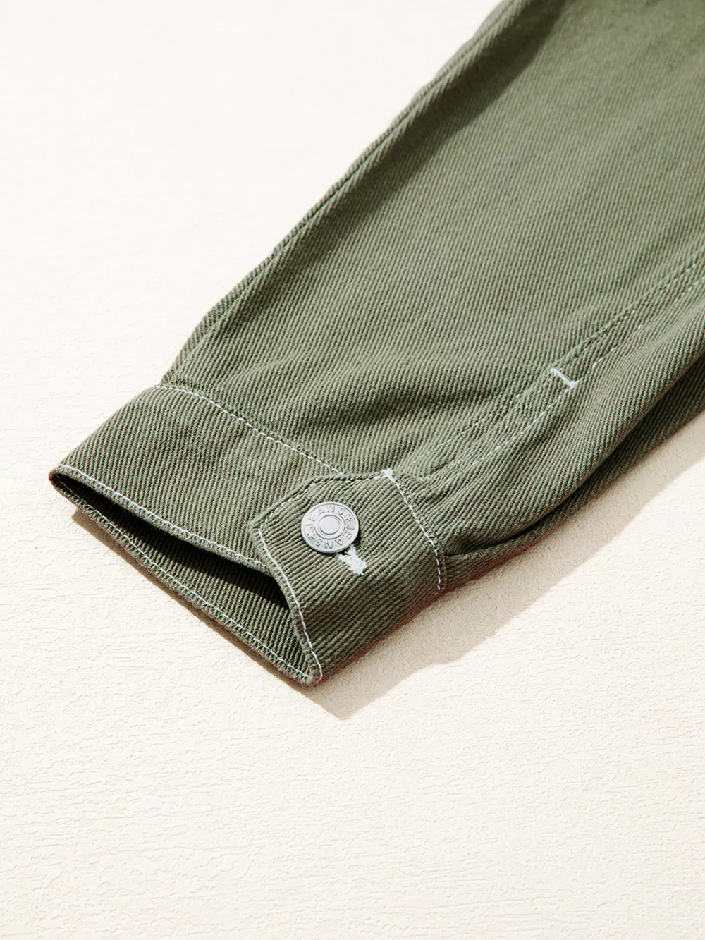 Patched Pocket Collared Button Front Boyfriend Denim Jacket, image 11