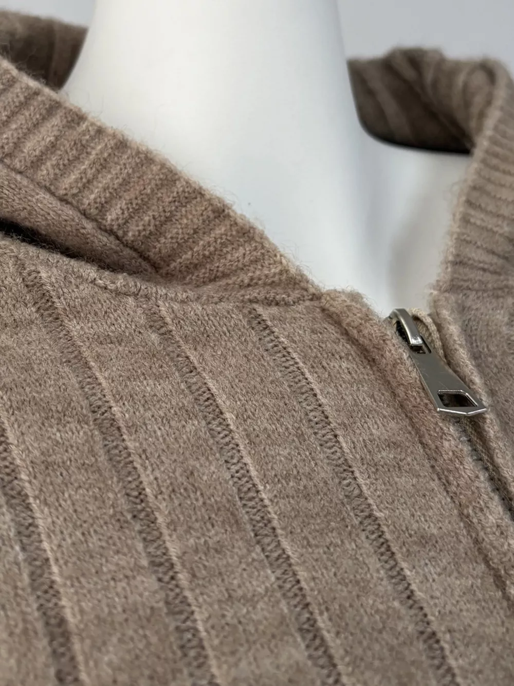 Cozy Ribbed Knit Zip-Up Hoodie and Wide-Leg Pants Sweater Set, image 5