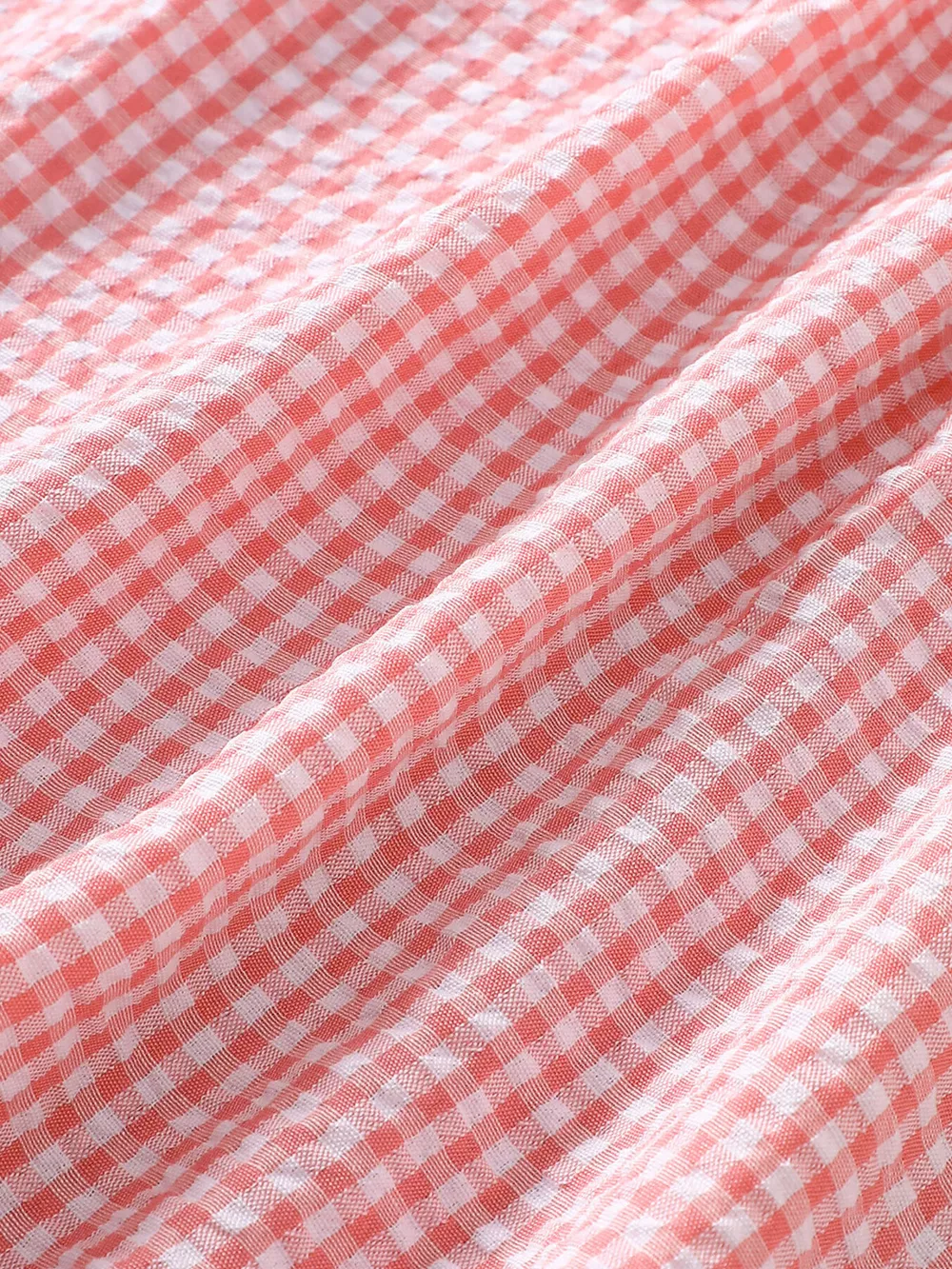Children's Smocked Plaid Ruffle Sleeve Dress, image 4