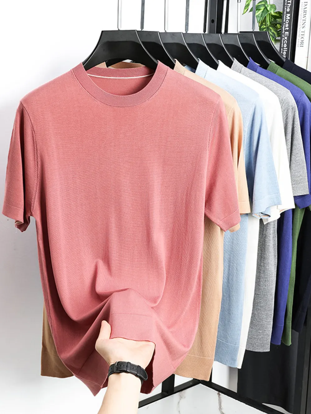 Men's Plus Size Short Sleeve Crew Neck T-Shirt, image 15