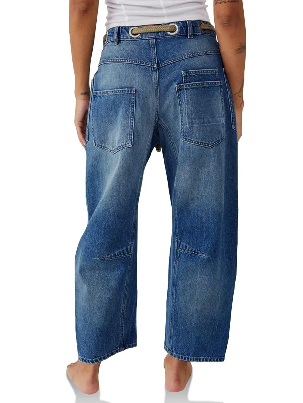 Washed Wide Leg Jeans, image 5