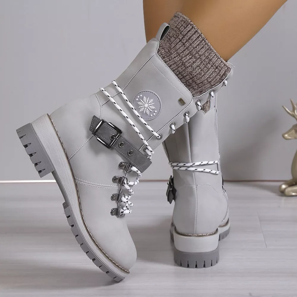 Lace Up Block Heel Boots, image 3