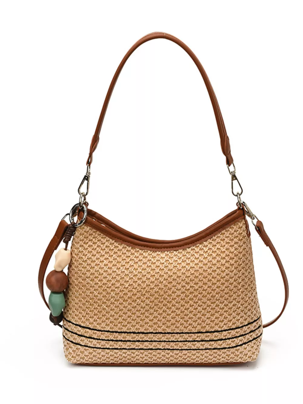 Woven Straw Crossbody Bag, image 5