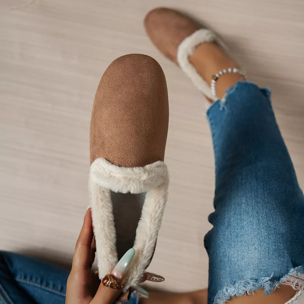 Round Toe Flats Slip-Ons, image 3