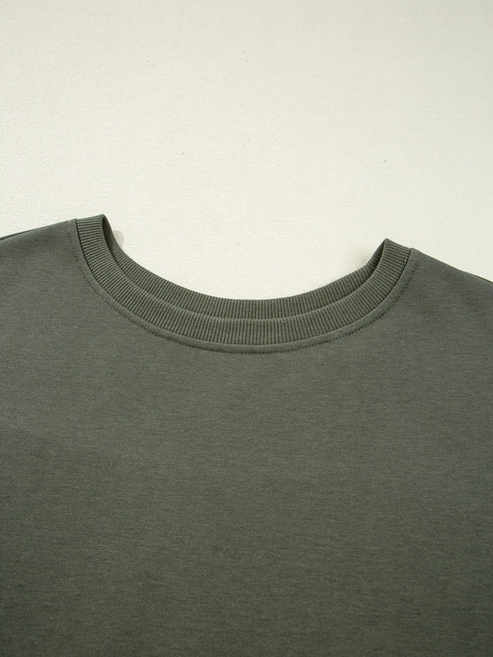 Plaid Patchwork Drop Shoulder Sweatshirt, image 3