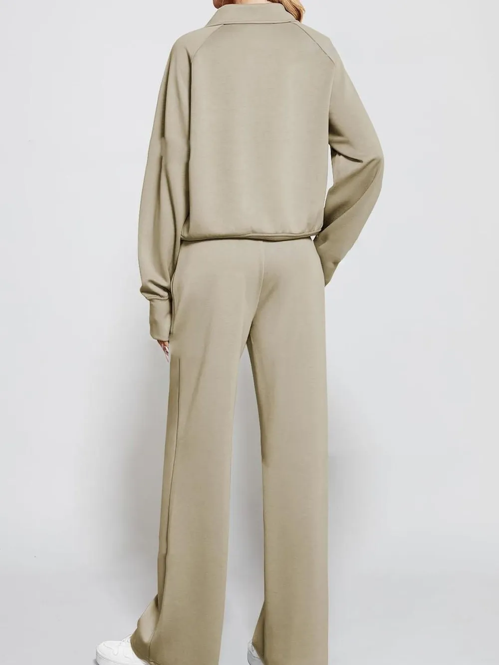 Half Zip Long Sleeve Top and Pants Set, image 8