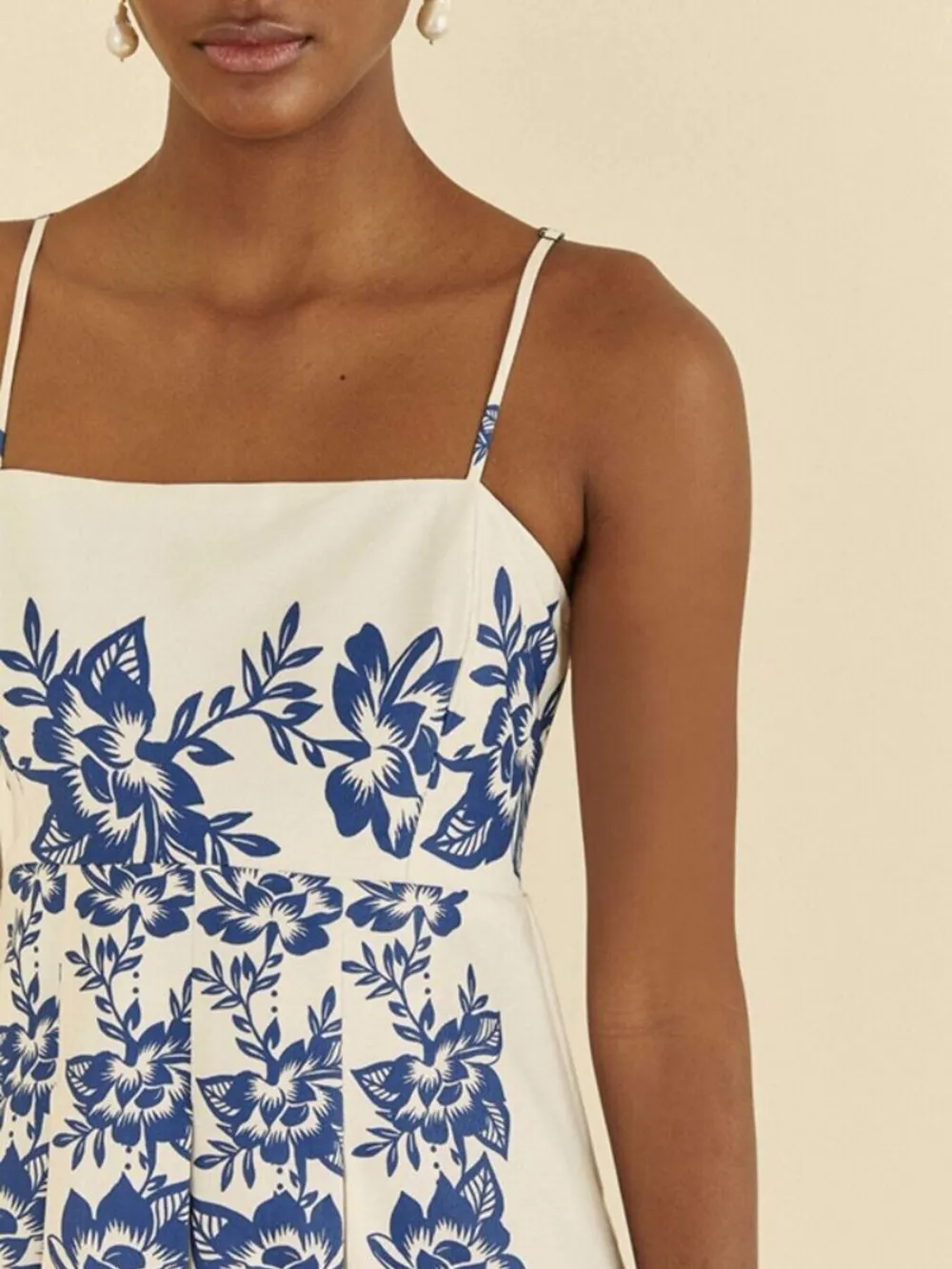 Printed Spaghetti Strap Maxi Dress, image 3