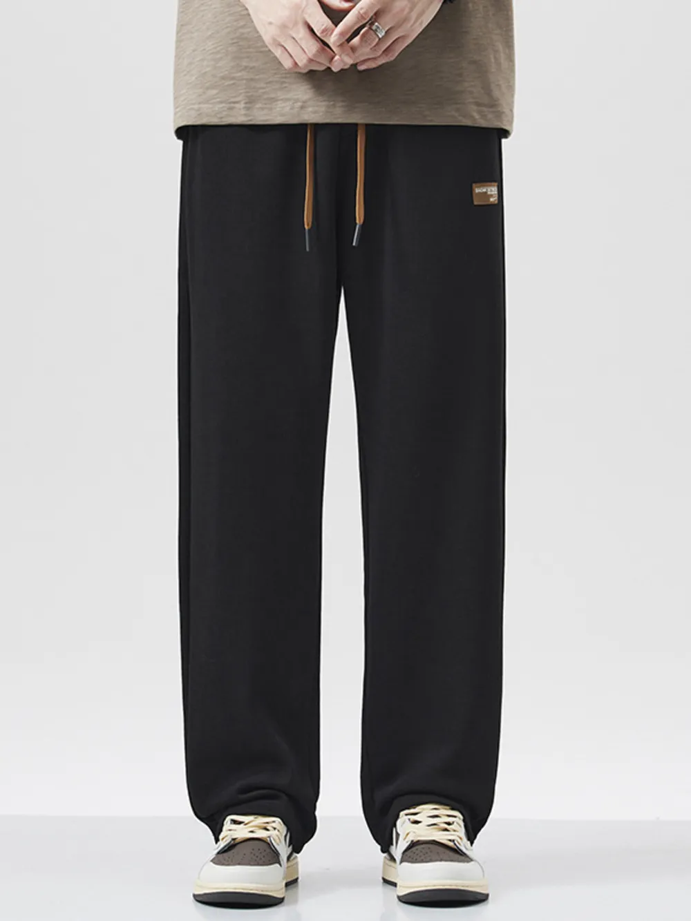 Men's Full Size Drawstring Wide Leg Pants Plus Size, image 2