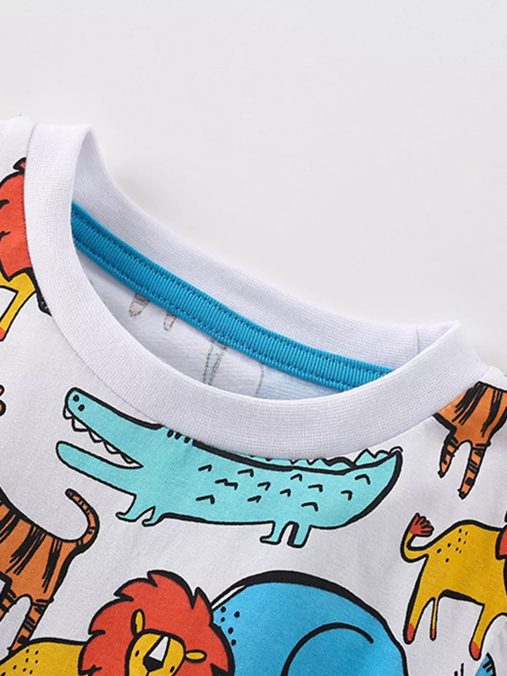 Children's Animal Print Short Sleeve Tee and Shorts Set, image 3