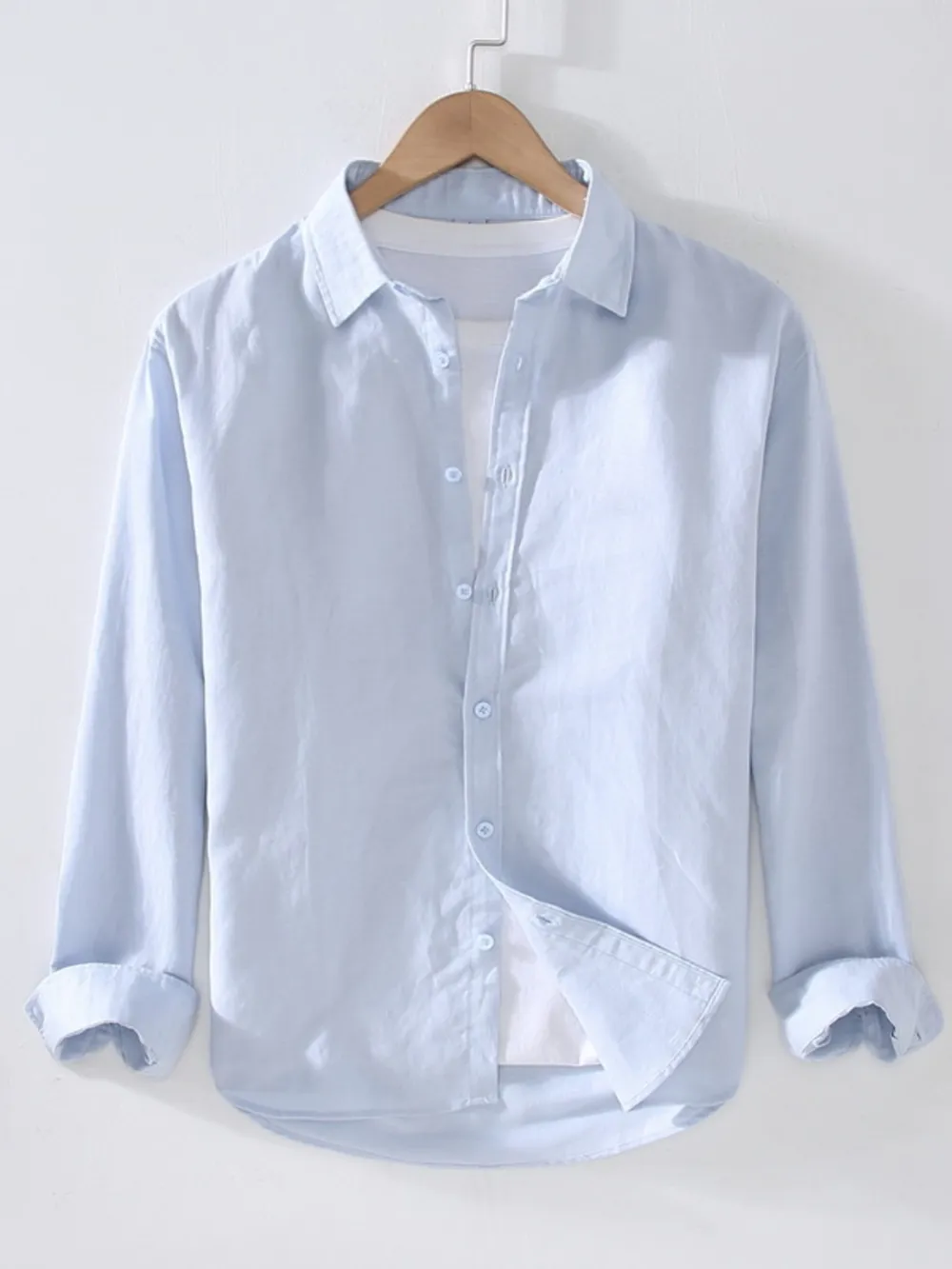 Men's Full Size Casual Long Sleeve Button-Up Shirt Plus Size, image 8