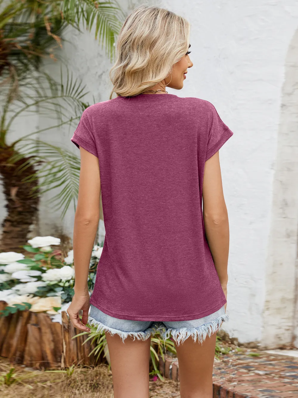 Relaxed Fit V-Neck T-Shirt, image 2