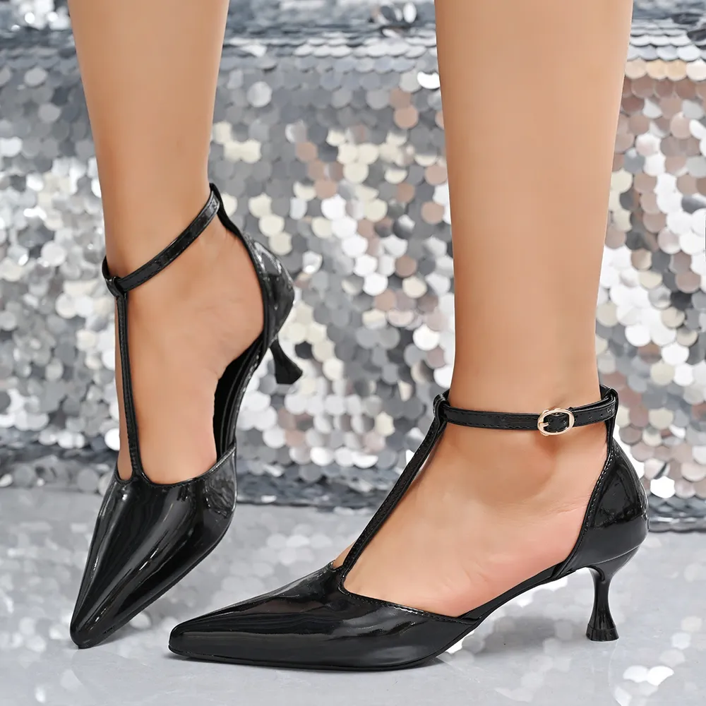 Point Toe Kitten Heels Sandals, image 2