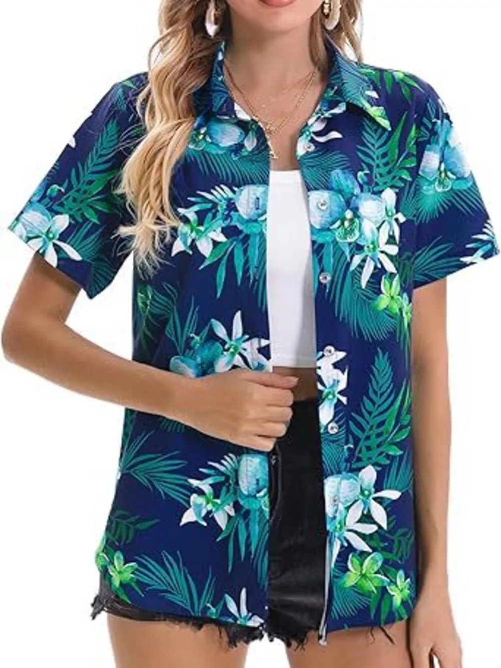 Plant Print Short Sleeve Shirt, image 20