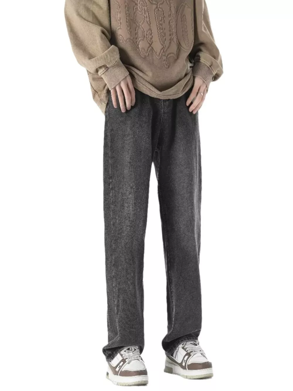 Full Size Vintage Wash Loose Fit Jeans Plus Size, image 2