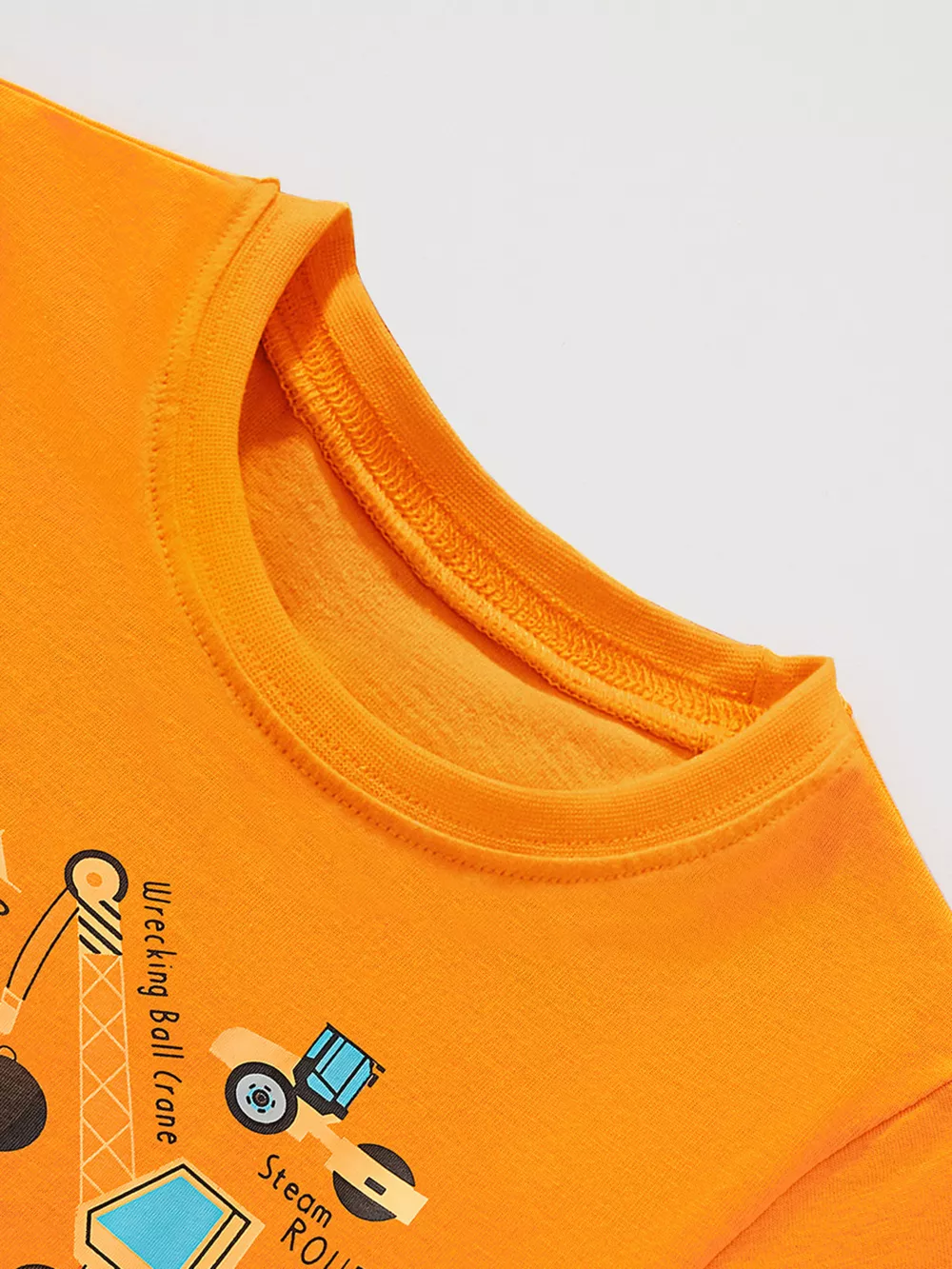 Children's Construction Vehicle Long Sleeve T-Shirt, image 2