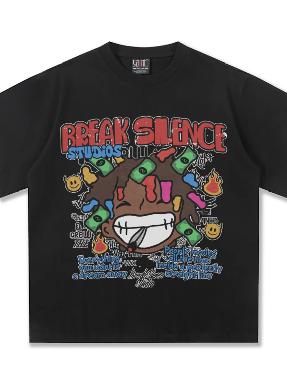 Men's Break Silence Graphic Relaxed Fit T-Shirt, image 7
