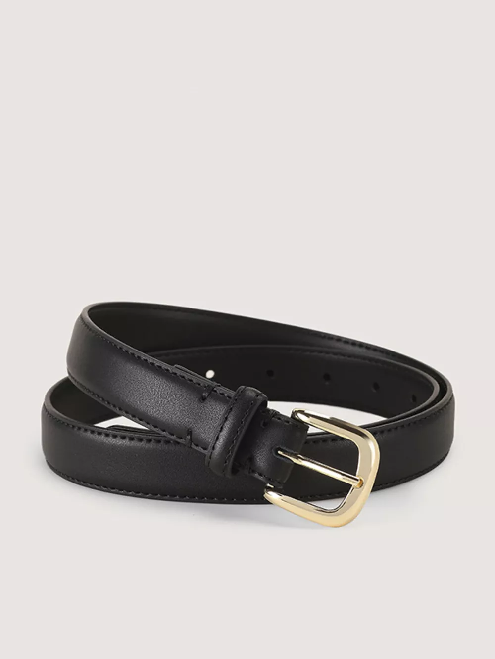 Cowhide Leather Belt with Golden Buckle, image 5
