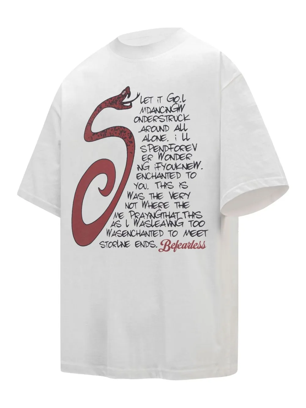 Men's Letter Round Neck Short Sleeve T-Shirt, image 5
