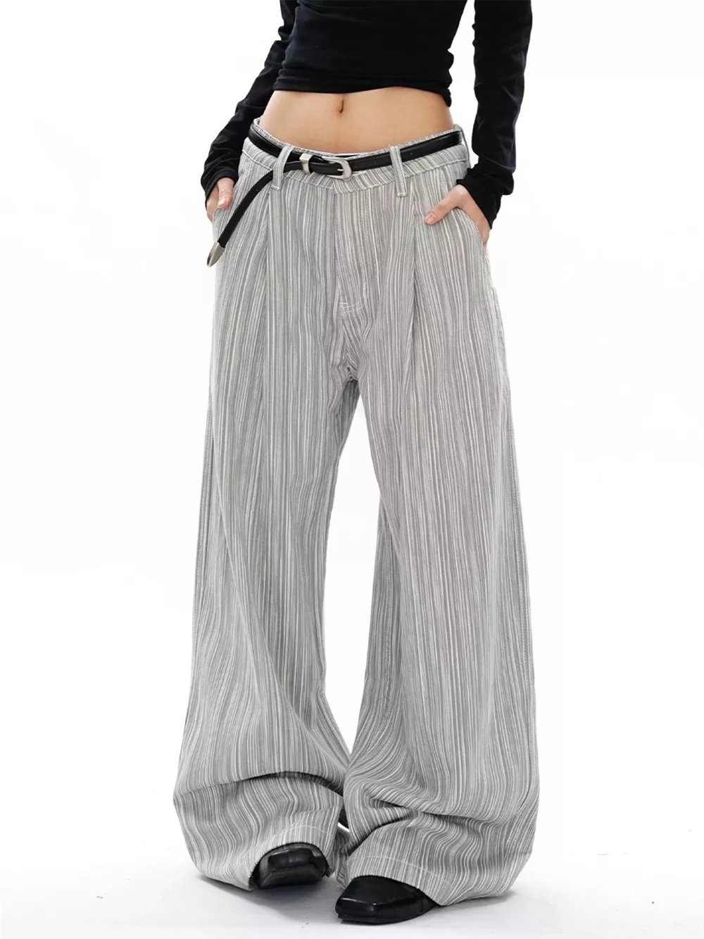 Men's Plus Size Wide Leg Pants, image 2
