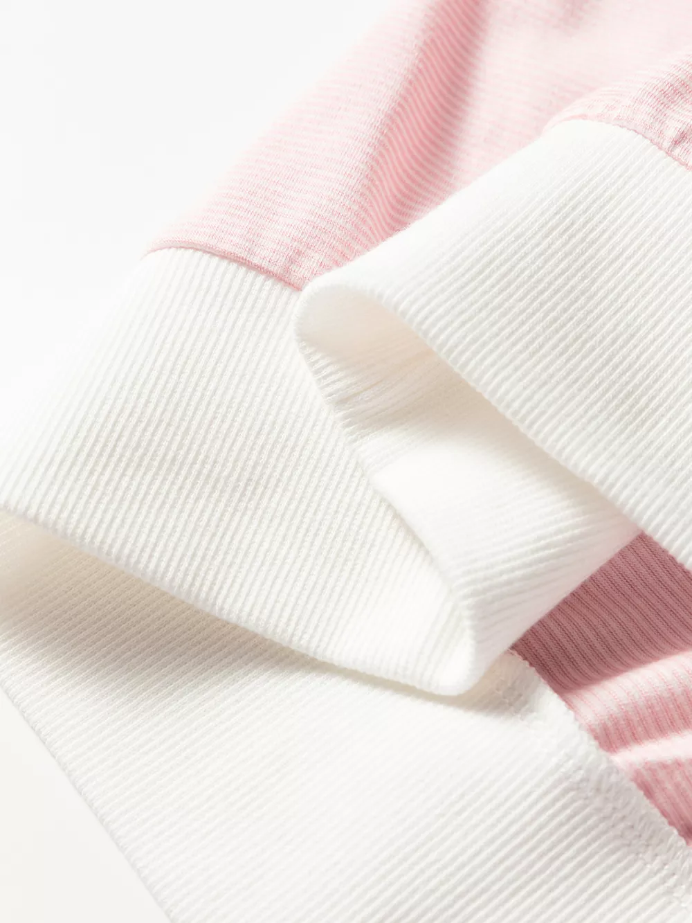 Stripe Contrast Edge Patchwork Long Sleeve Top, image 3