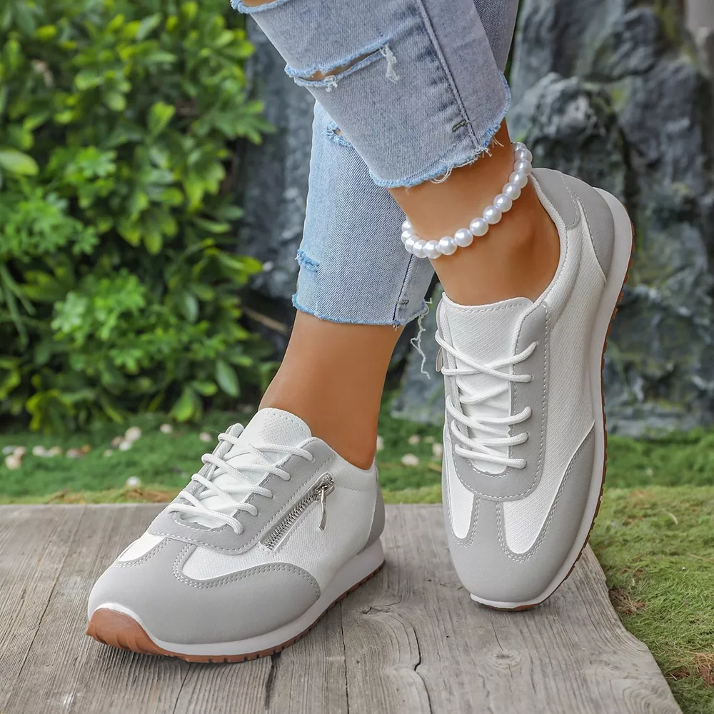 Round Toe Lace Up Sneakers, image 8