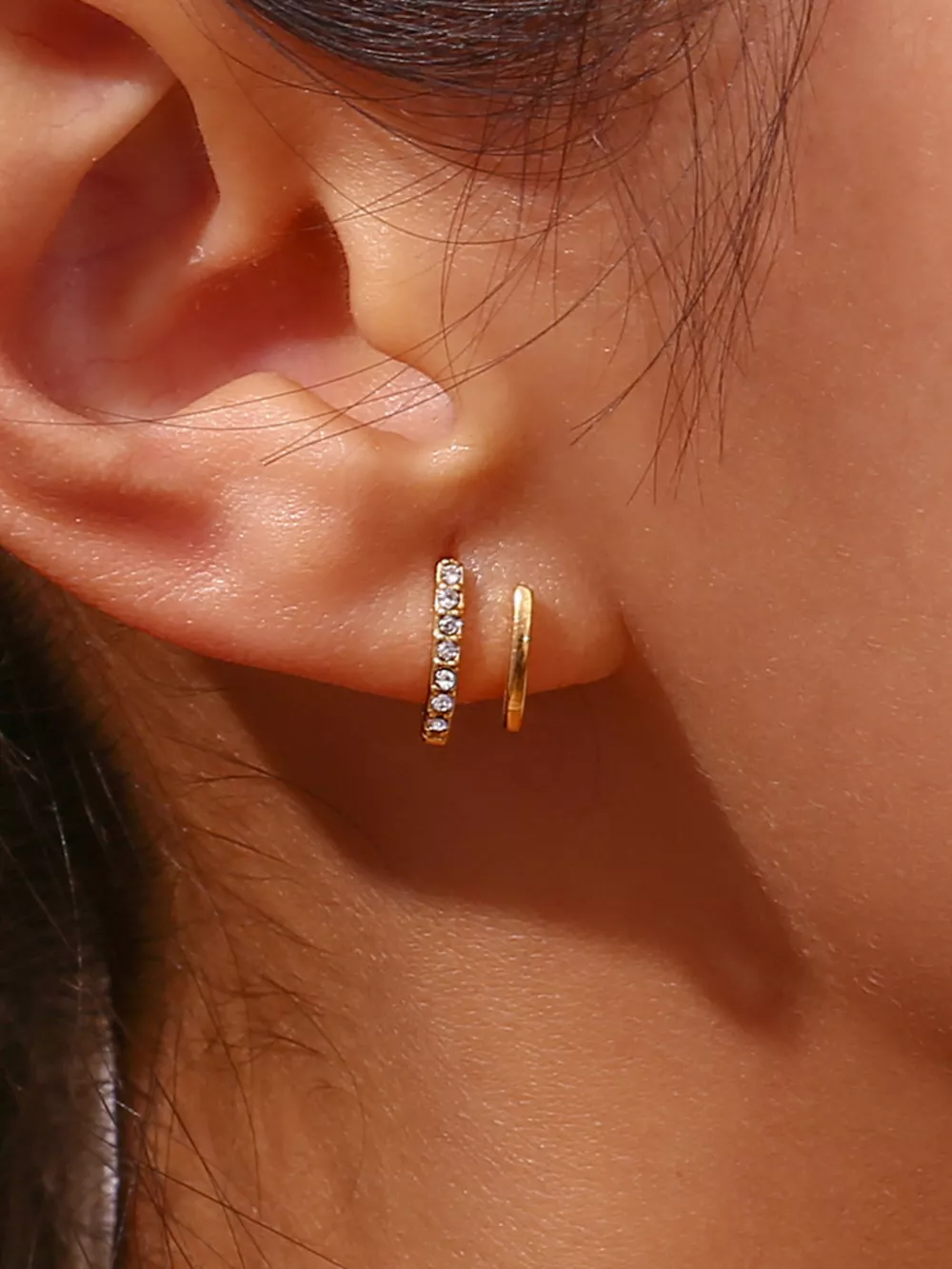 Double-Layer Hoop Earrings, image 5