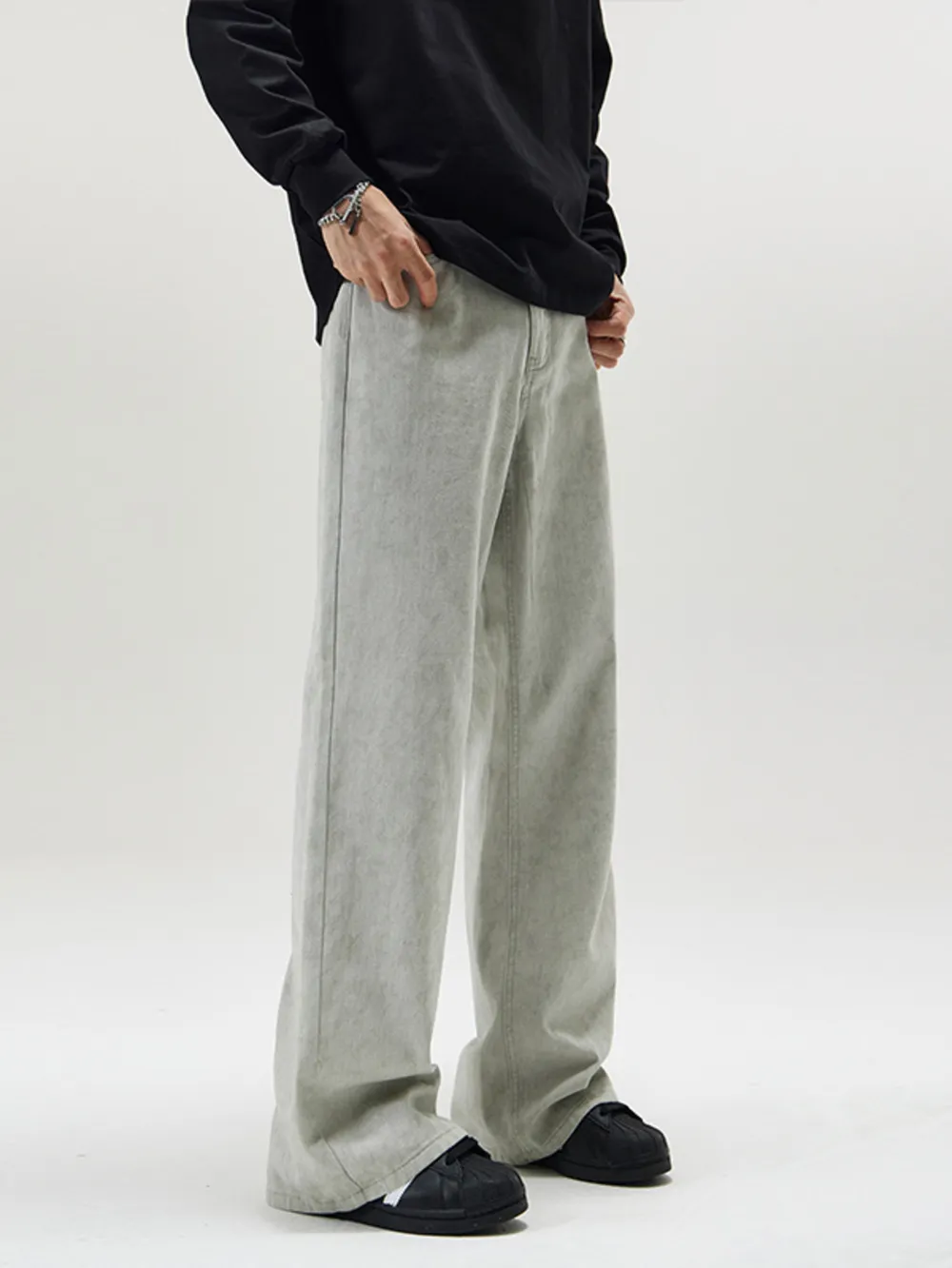 Men's Full Size Wide Leg Pants Plus Size, image 2