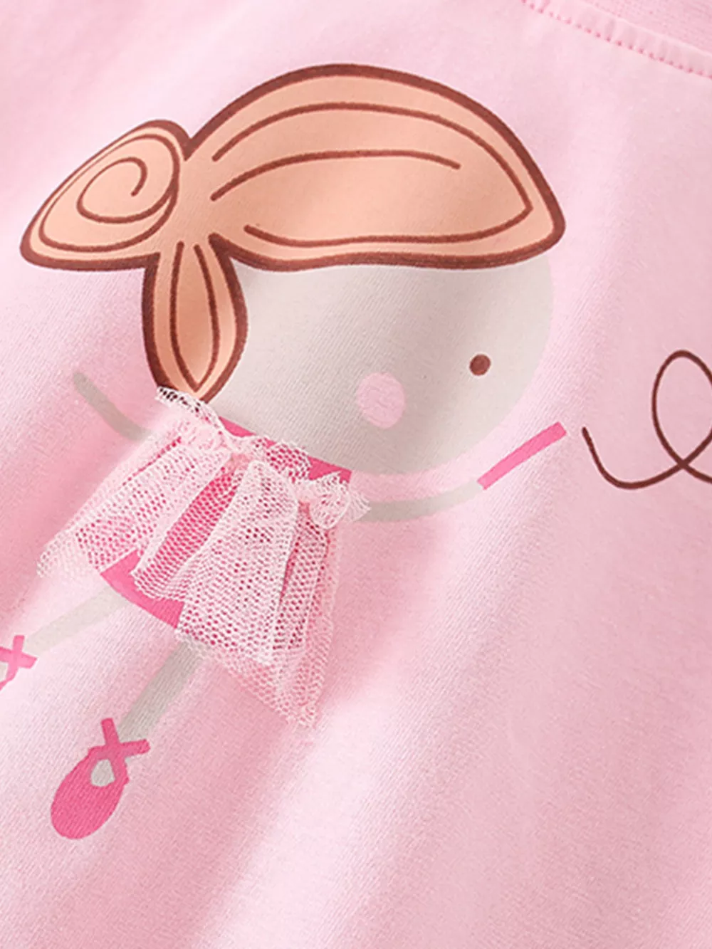 Children's Ballerina Graphic Short Sleeve T-Shirt, image 2