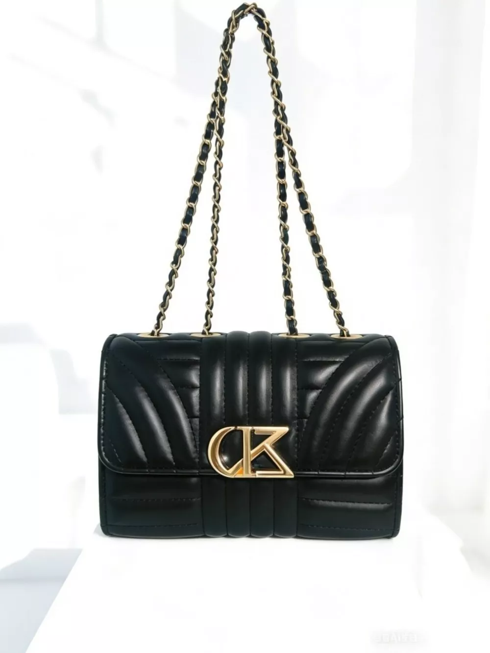 Quilted PU Leather Shoulder Bag, image 6