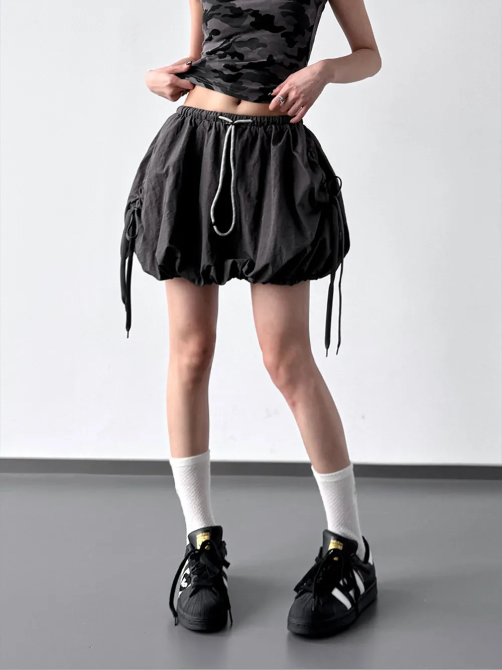 Bubble Drawstring Casual Shorts, image 9
