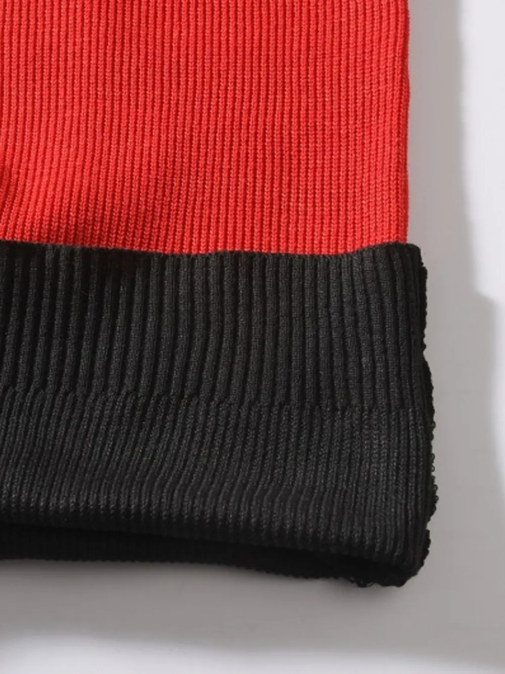 Men's Plus Size Color Block Round Neck Sweater, image 10