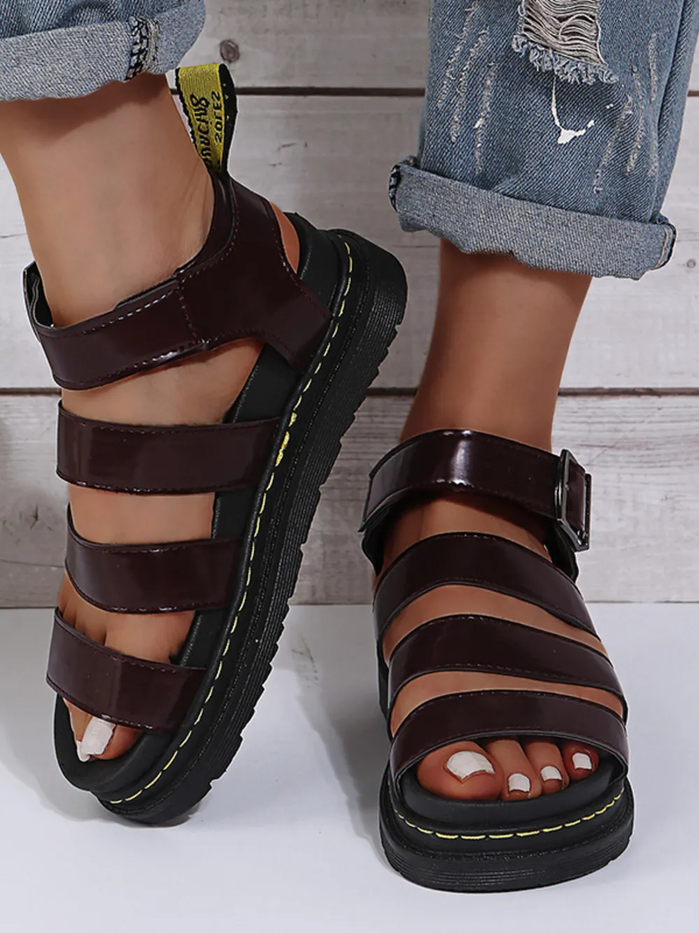 Open Toe Platform Sandals, image 4