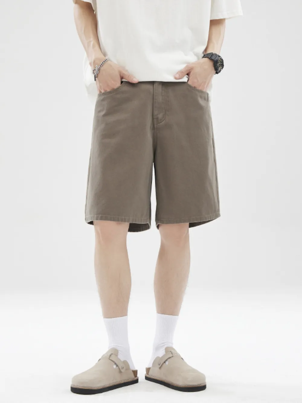 Men's Full Size Wide-Leg Shorts Plus Size, image 4