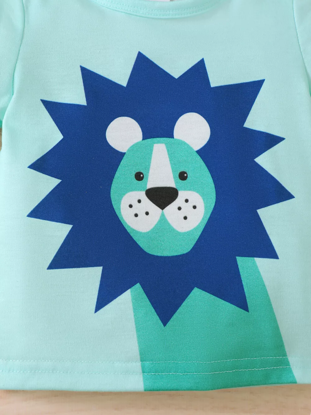 Children's Lion Short Sleeve Top and Shorts Set, image 3
