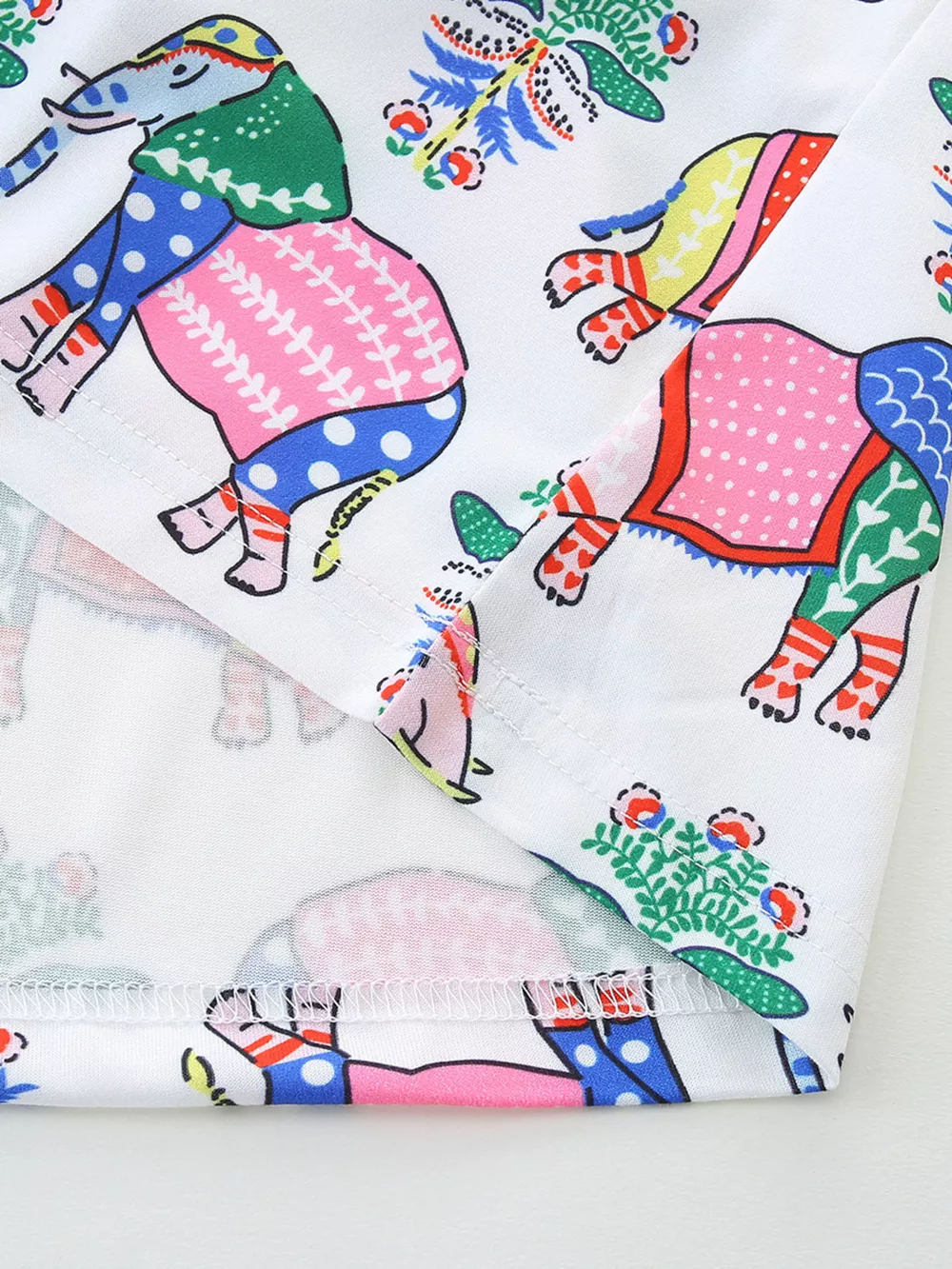 Children's Sleeveless Elephant Print Casual Dress, image 4