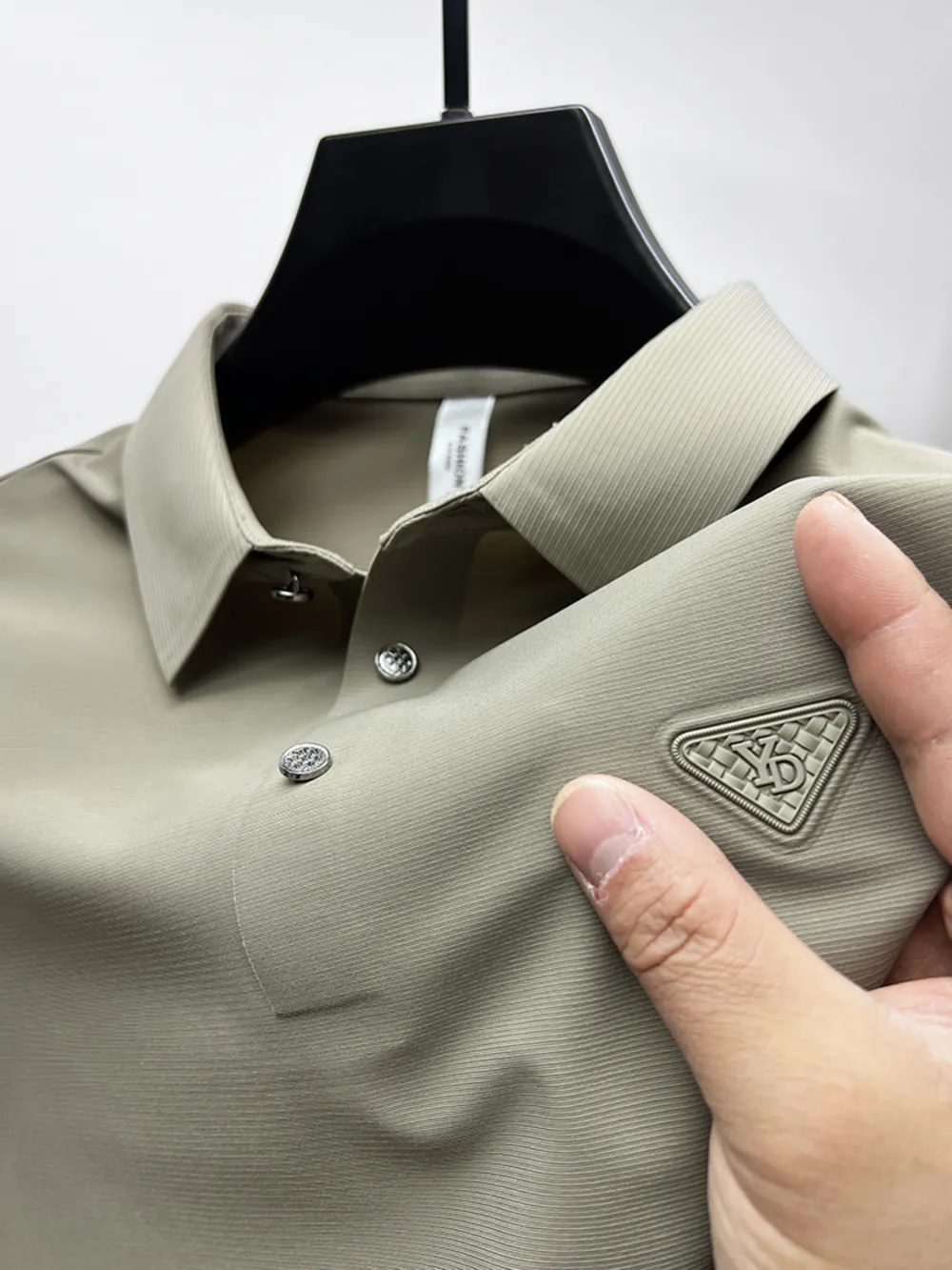 Men's Plus Size Short Sleeve Casual Polo with Classic Collar, image 8