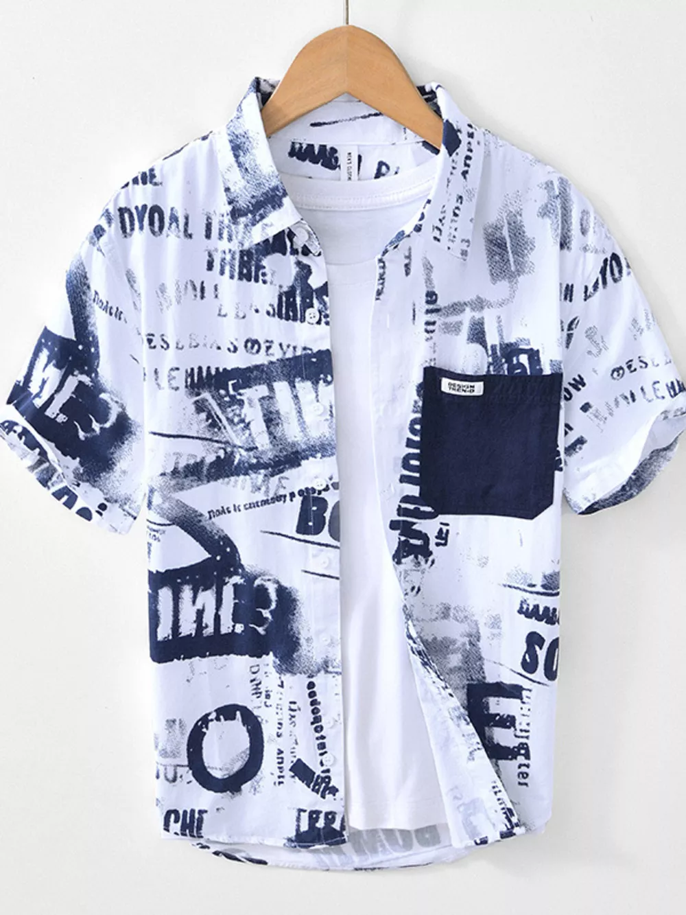 Men's Printed Short Sleeve Shirt, image 6