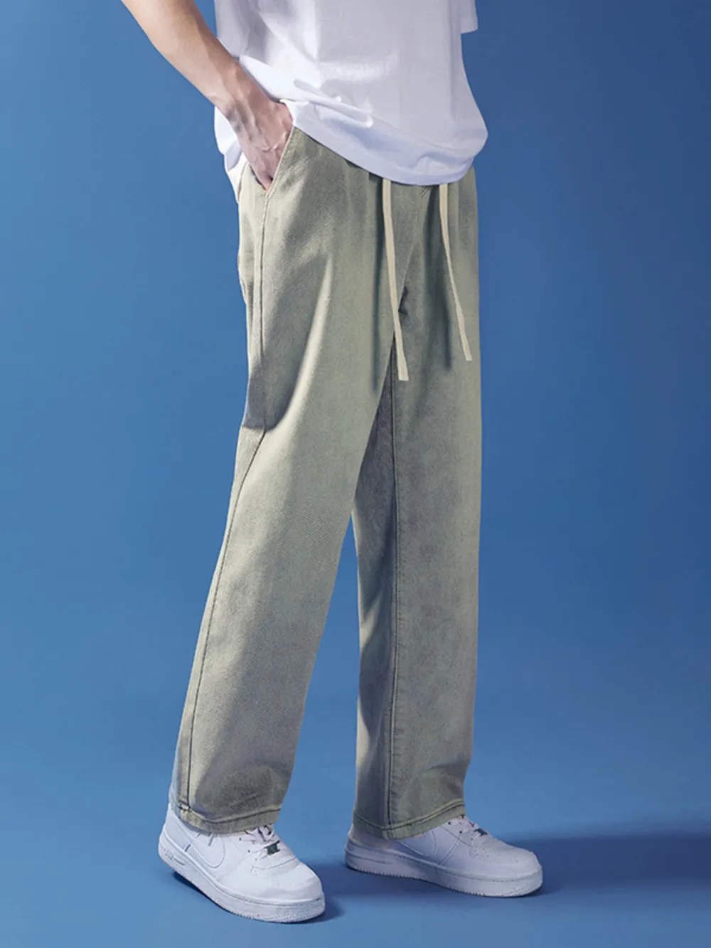 Men's Full Size Drawstring Relaxed Fit Jeans Plus Size, image 10