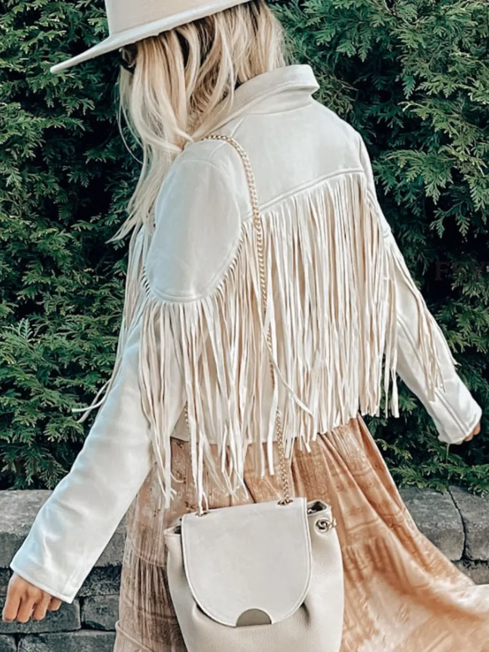Fringe Open Front Cropped Jacket, image 3