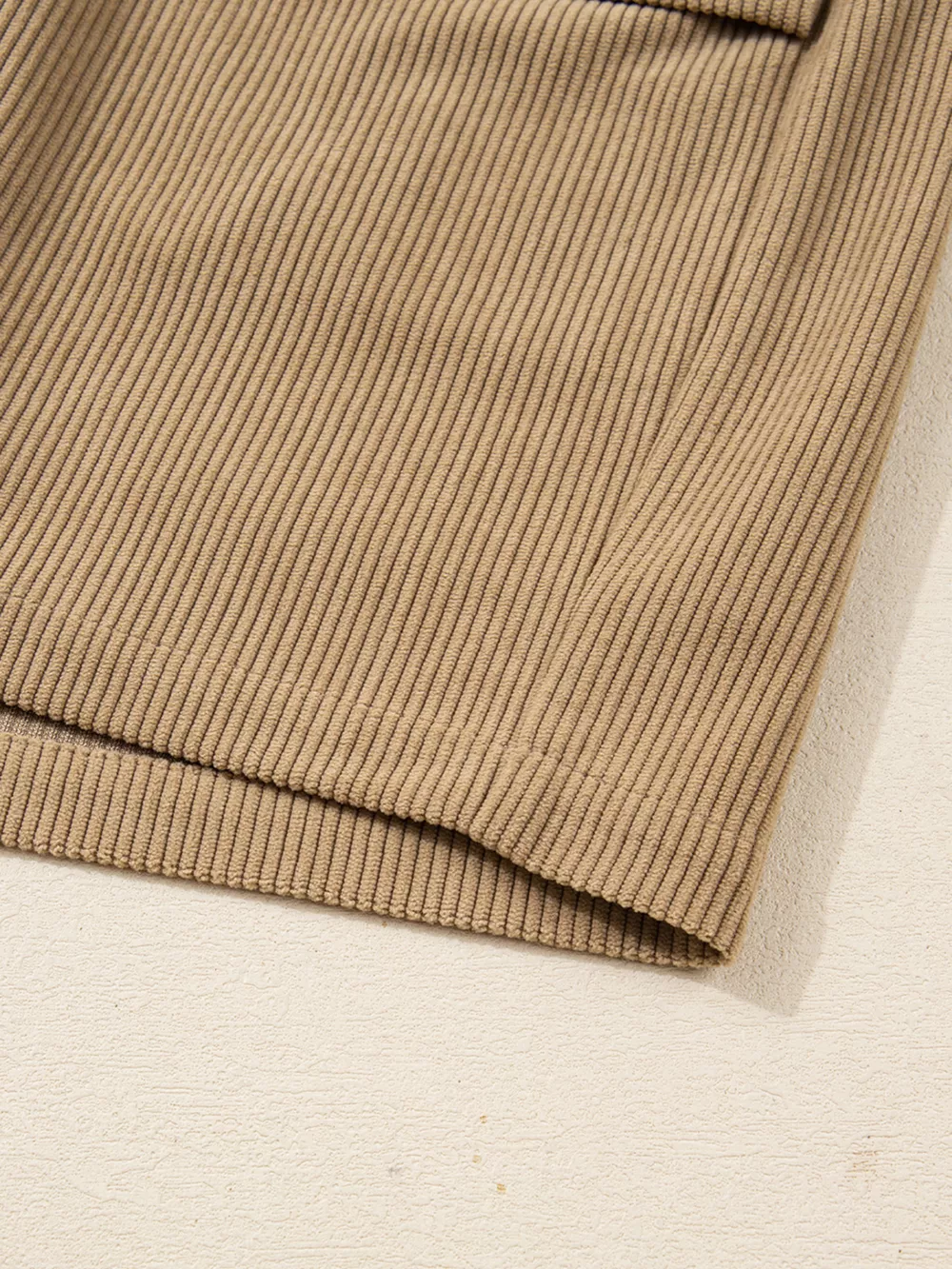 Corduroy Buttoned Front Mini Skirt, image 3