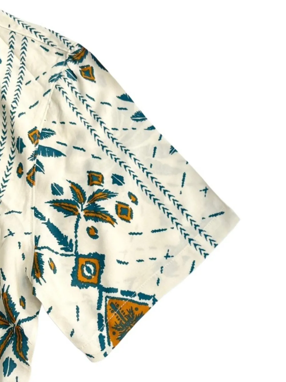 Men's Full Size Button Down Tropical Printed Shirt Plus Size, image 9