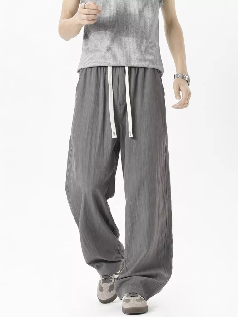 Men's Plus Size Loose Fit Casual Pants, image 2