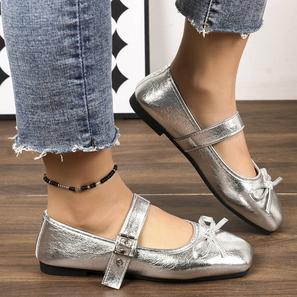 Square Toe Flats Slip-Ons, image 6